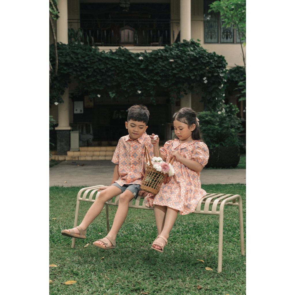 BOHOPANNA - SHORT BATIK SHIRT - Atasan Batik Anak Laki-Laki - Kemeja Batik Anak