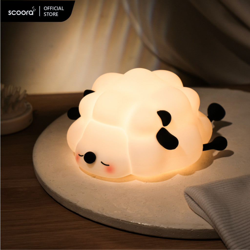 Scoora Raizin Lampu Tidur Silicone Tepuk Rechargeable