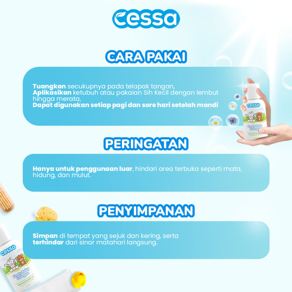Cessa Fresh Baby Cologne 100 Ml - Perfume & Nourishing Skin Baby