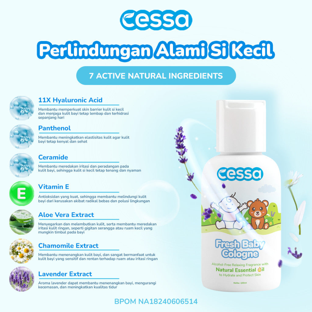 Cessa Fresh Baby Cologne 100 Ml - Perfume & Nourishing Skin Baby