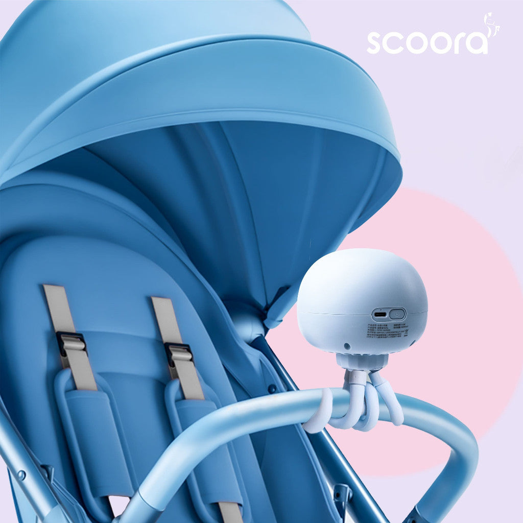 SCOORA Nero Pro Kipas Angin Stroller Portable Auto Rotate 120̊