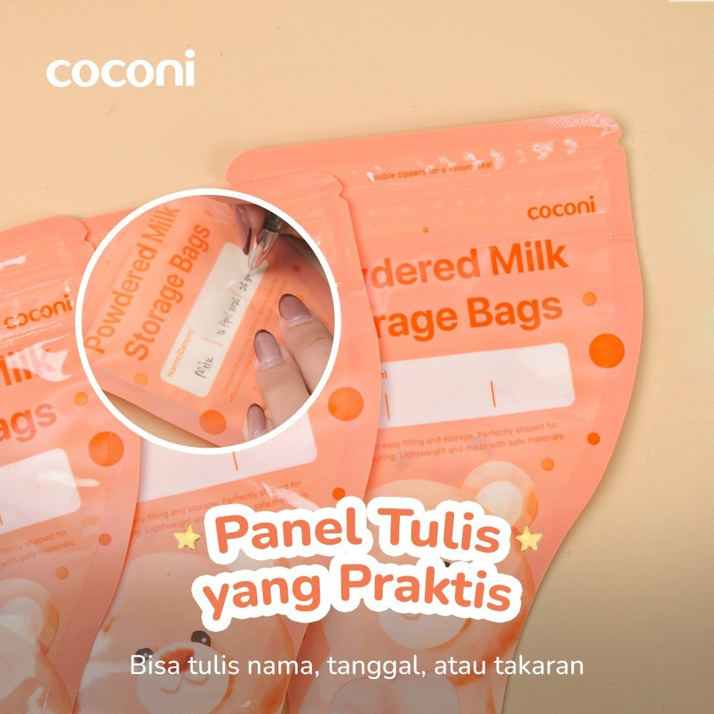 COCONI Powdered Milk Storage Bags 30pcs | Kantong Susu Bubuk Bayi BPA Free