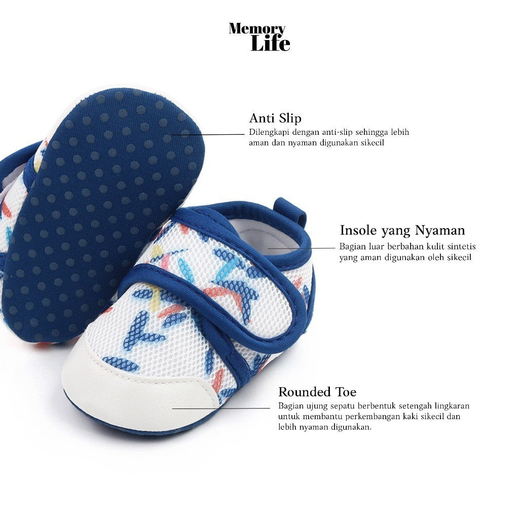 MemoryLife - Happy Stripes Prewalker | Prewalker Premium Bayi Laki-Laki Umur 0 Bulan - 18 Bulan