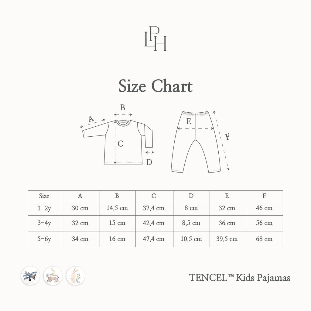Little Palmerhaus - Tencel Kids Pajamas (Piyama Tencel Anak)