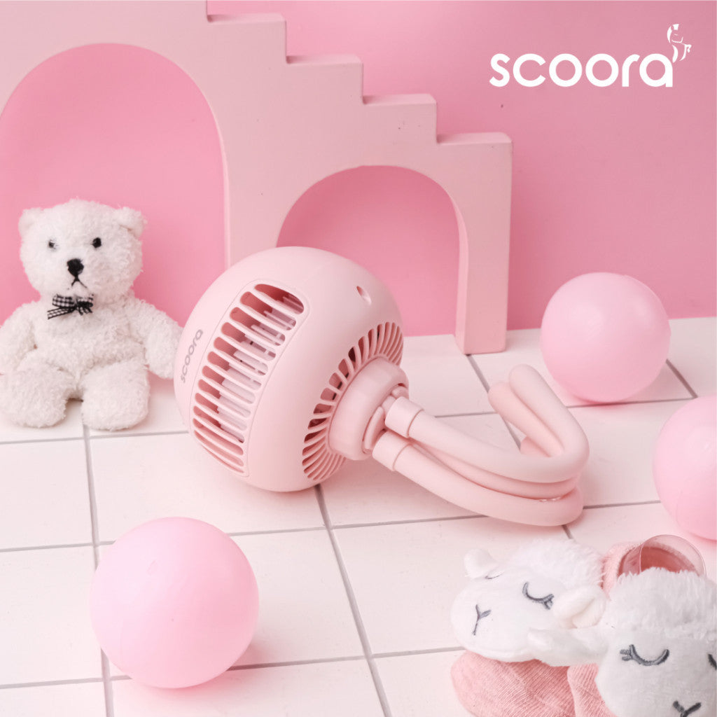 SCOORA Nero Pro Kipas Angin Stroller Portable Auto Rotate 120̊