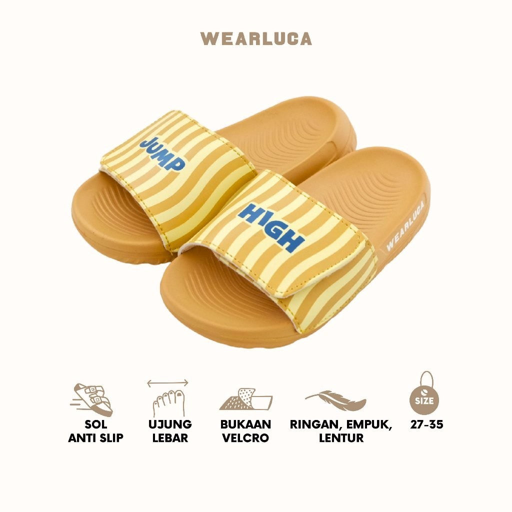 WEARLUCA Noah - Sepatu Sandal Slip On Anak Laki laki Perempuan