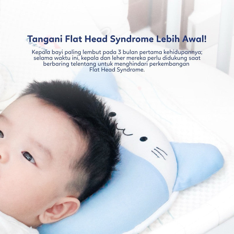 Bantal Bayi Anti Gumoh & Peyang | Supermama Lab Memory Foam Premium Quality Baby Pillow | Design Khusus Support Pertumbuhan Anak | Bantal Bayi Newborn Anti Datar