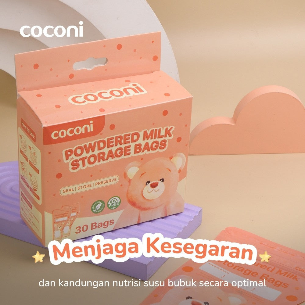 COCONI Powdered Milk Storage Bags 30pcs | Kantong Susu Bubuk Bayi BPA Free