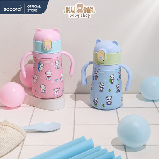 SCOORA Tobi Botol Minum Stainless Anak 2in1