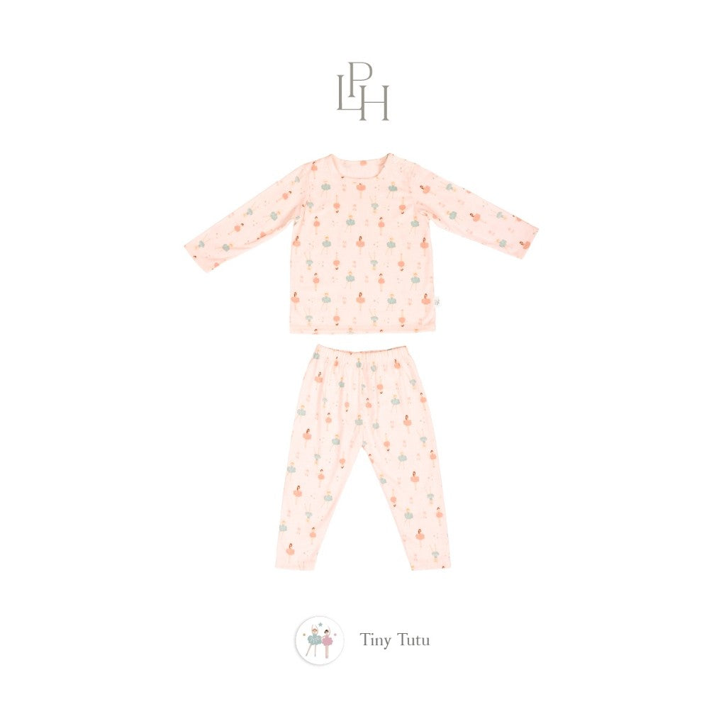 Little Palmerhaus - Little Wear Shoulder Button Long Set (Setelan Anak Lengan Panjang) 37.0