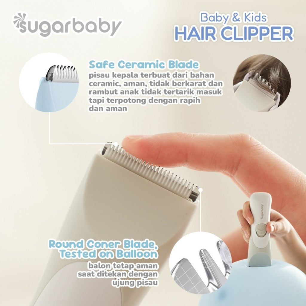 Sugarbaby Baby & Kids Hair Clipper/Alat Cukur Rambut Bayi/Portable Baby Hair Clipper