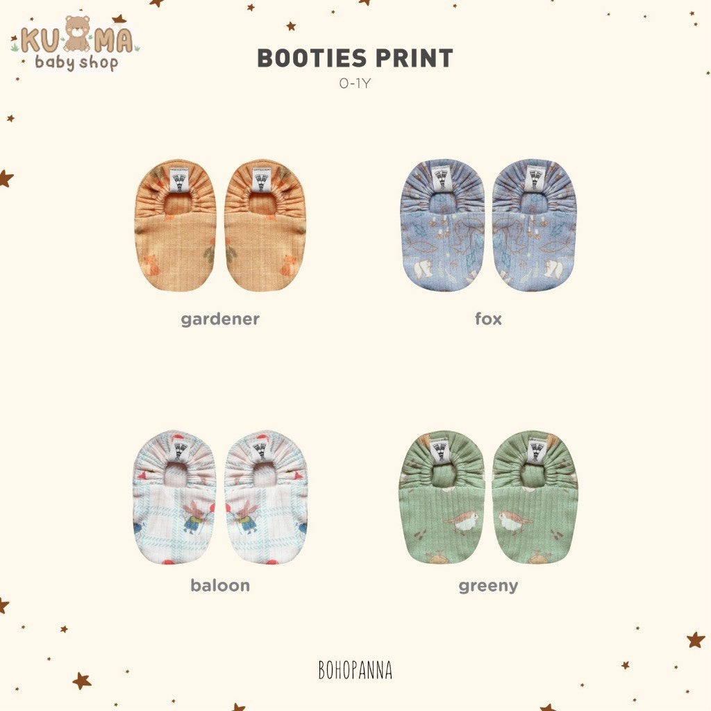 BOHOPANNA - BABY BOOTIES PRINT - KAOS KAKI BAYI 2538