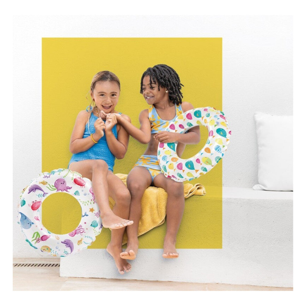 INTEX Ban Renang Lively Print Swim Rings 59241