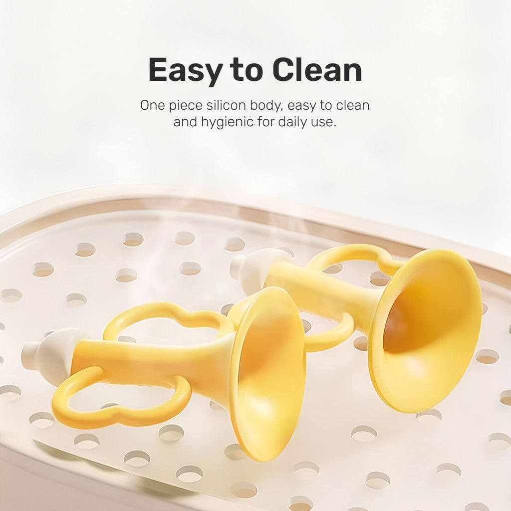 Sakumini Silicone Teether Trumpet Toy Mainan Gigitan Anak Terompet Silikon Bayi BPA Free Terapi Wicara