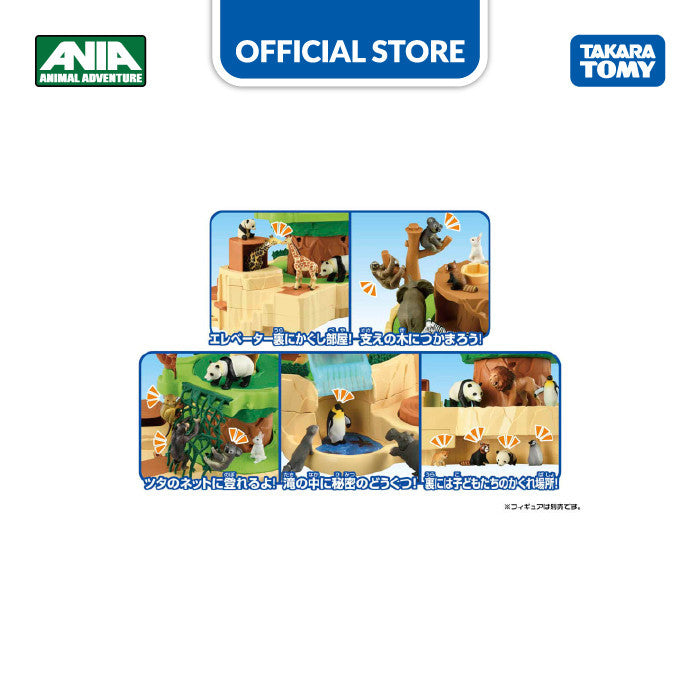 Ania Playset Walking! Round-and-Round Mountain Mainan Gift Anak Binatang