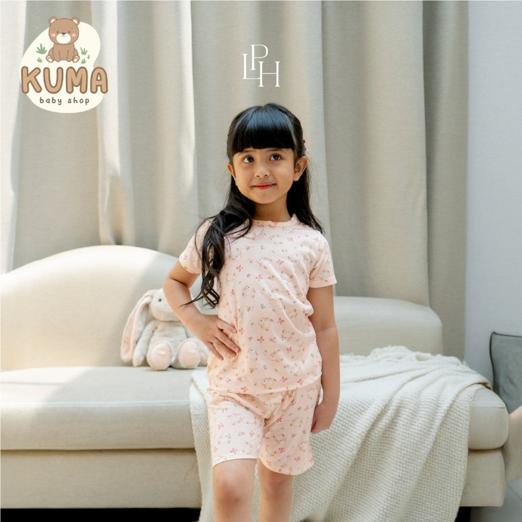 Little Palmerhaus - Little Wear Shoulder Button Short Set (Setelan Anak Lengan Pendek) 37.0