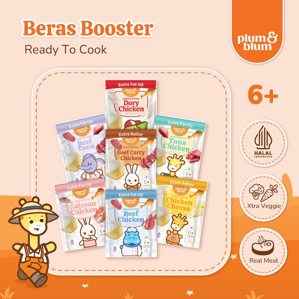 Plum & Blum Beras Mpasi BB Booster 6 Bulan  - 200 gram