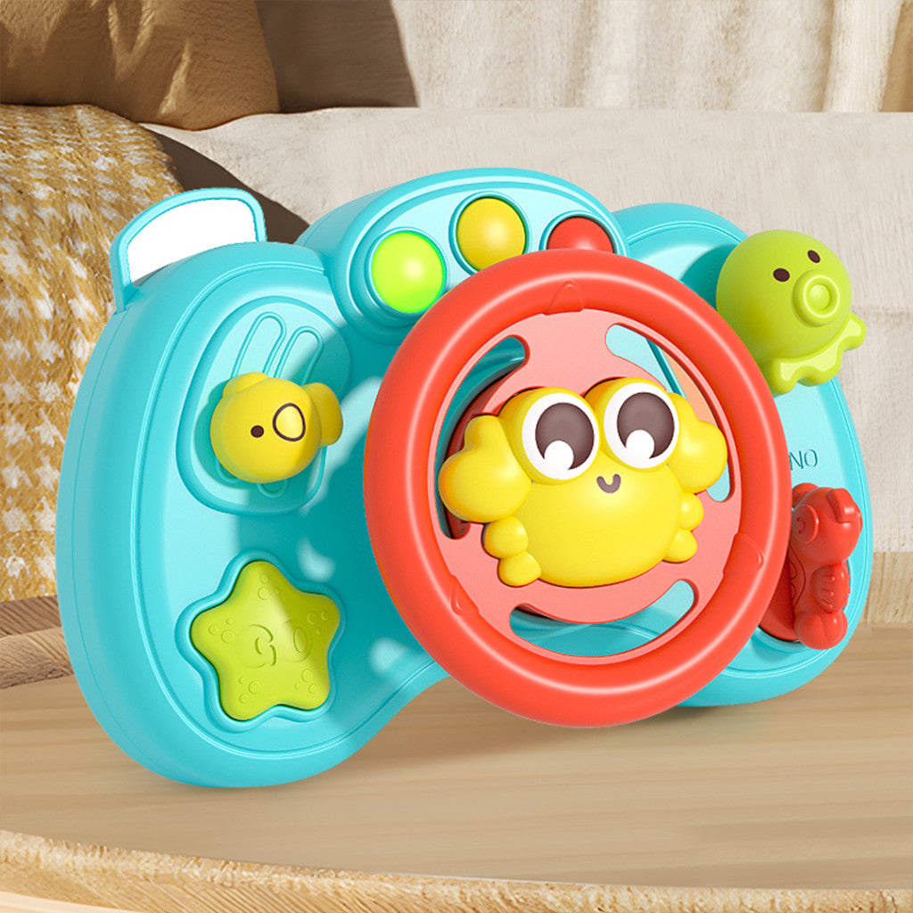 Sakumini Mainan Edukasi Setir Mobil Steering Wheel Musik Stir Simulasi Sensorik Anak Bayi