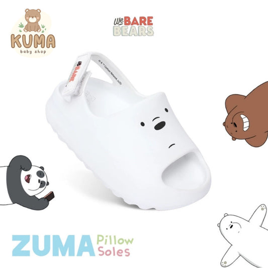 Zuma Sandals We Bare Bears Baby White Anti-Slip