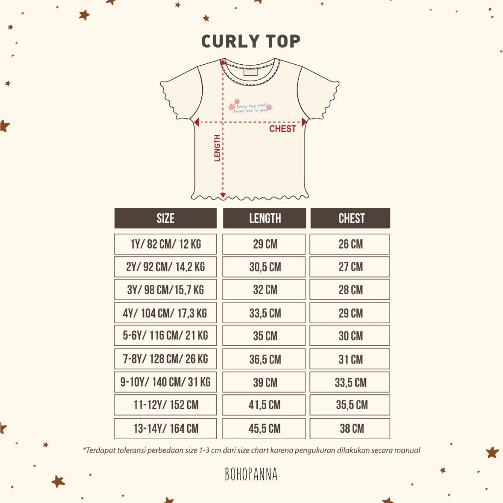 BOHOPANNA - CURLY TOP 9.0 - ATASAN ANAK 2527