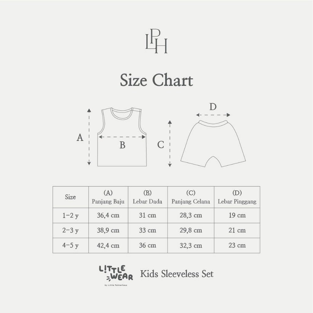 Little Palmerhaus - Little Wear Kids Sleeveless Set (Setelan Anak Lengan Buntung) 36.0