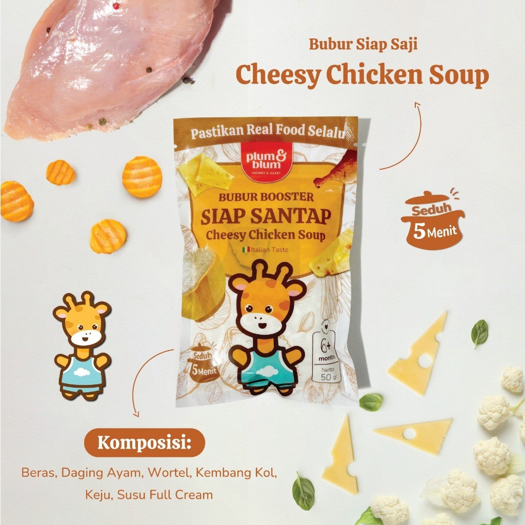 Plum & Blum Bubur Booster Siap Saji Mpasi BB Booster 6 Bulan - 1 Pouch