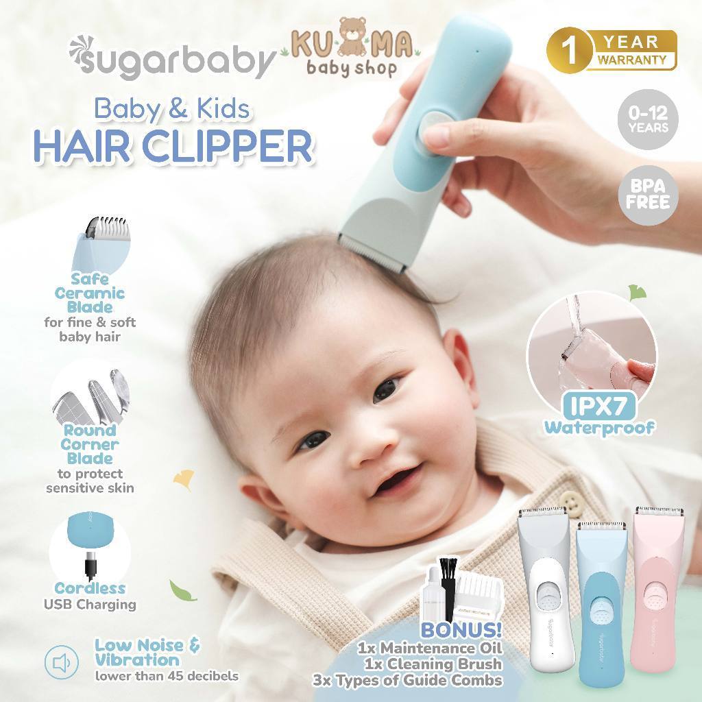 Sugarbaby Baby & Kids Hair Clipper/Alat Cukur Rambut Bayi/Portable Baby Hair Clipper