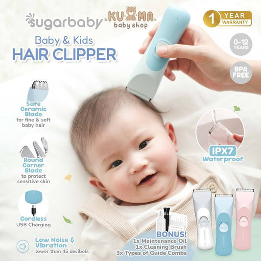 Sugarbaby Baby & Kids Hair Clipper/Alat Cukur Rambut Bayi/Portable Baby Hair Clipper