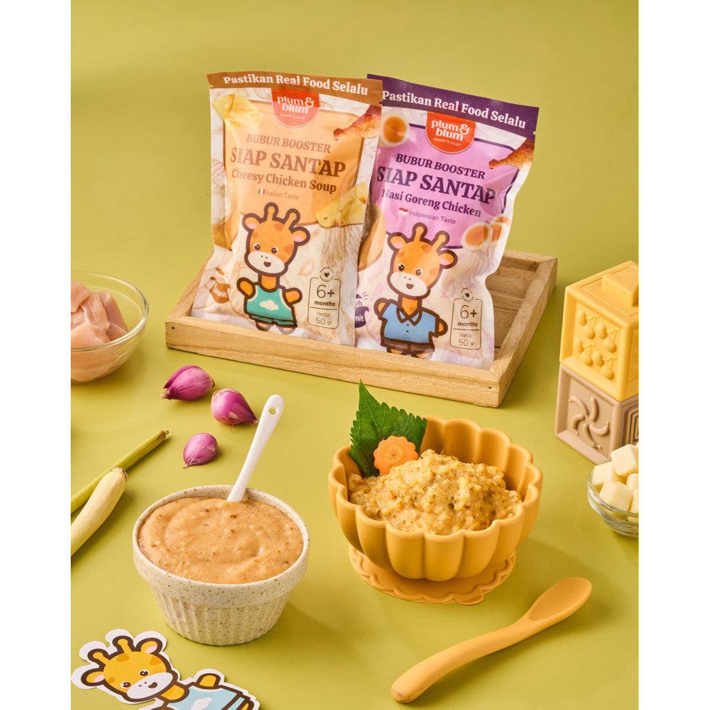 Plum & Blum Bubur Booster Siap Saji Mpasi BB Booster 6 Bulan - 1 Pouch