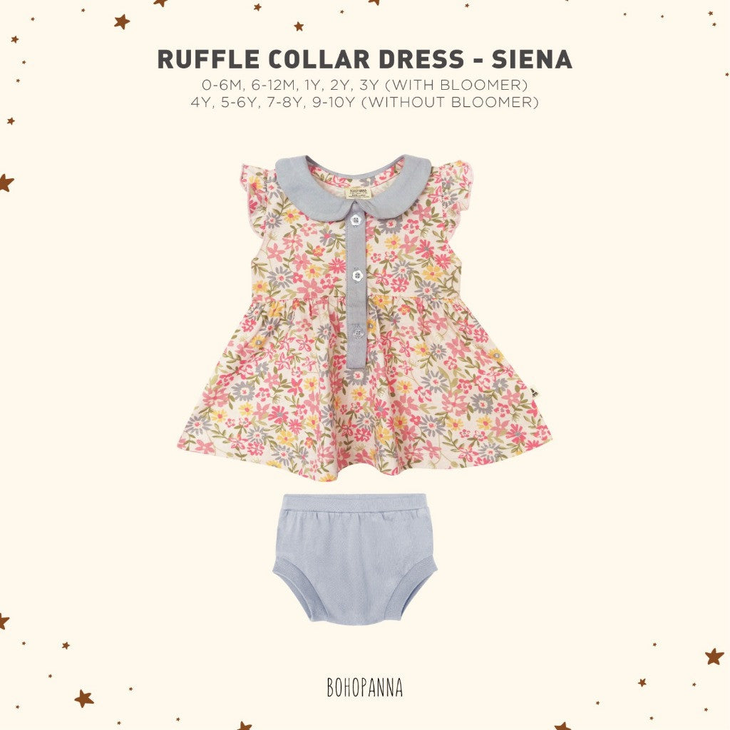 BOHOPANNA - RUFFLE COLLAR DRESS - DRESS ANAK 2573