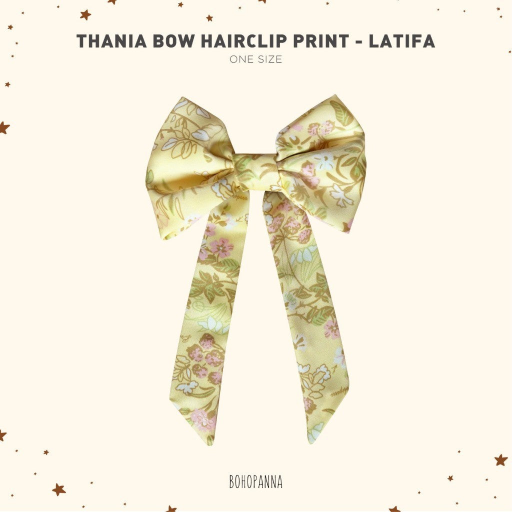 BOHOPANNA - RAYA COLLECTION - THANIA BOW HAIRCLIP PRINT - Pita - Aksesoris Rambut