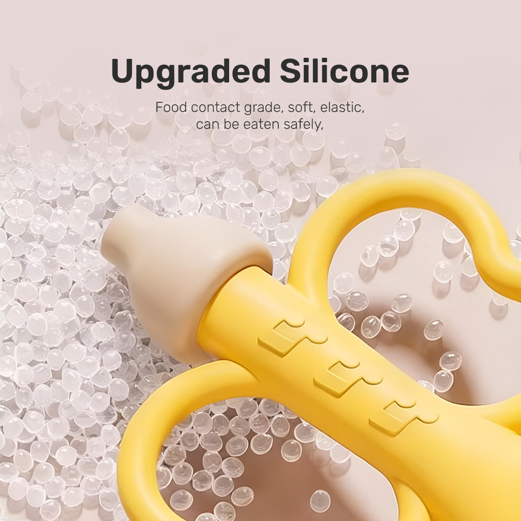 Sakumini Silicone Teether Trumpet Toy Mainan Gigitan Anak Terompet Silikon Bayi BPA Free Terapi Wicara