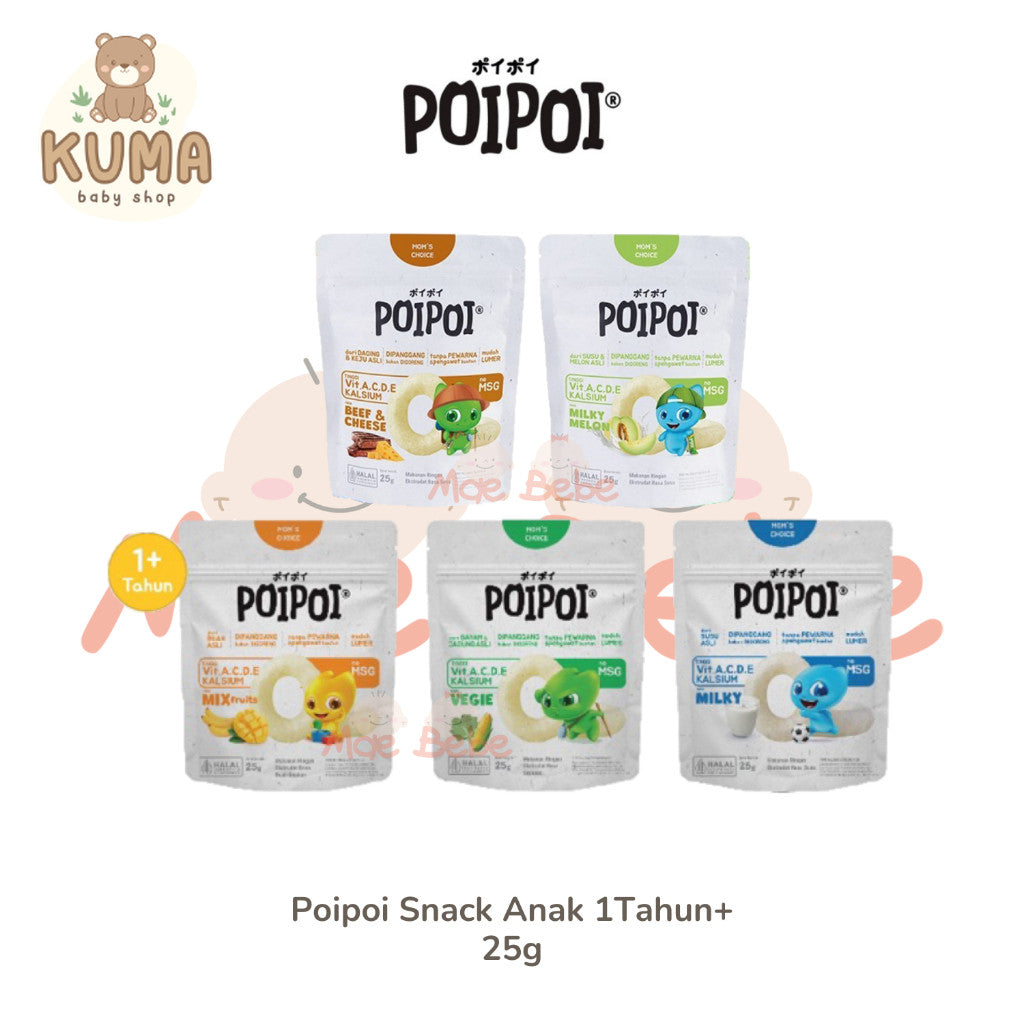 POIPOI Puff Snack Makanan Ringan Cemilan Bayi Sehat 25g