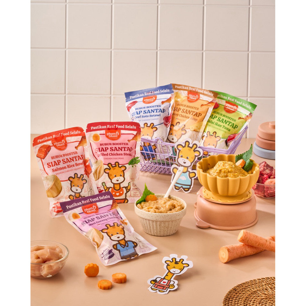 Plum & Blum Bubur Booster Siap Saji Mpasi BB Booster 6 Bulan - 1 Pouch