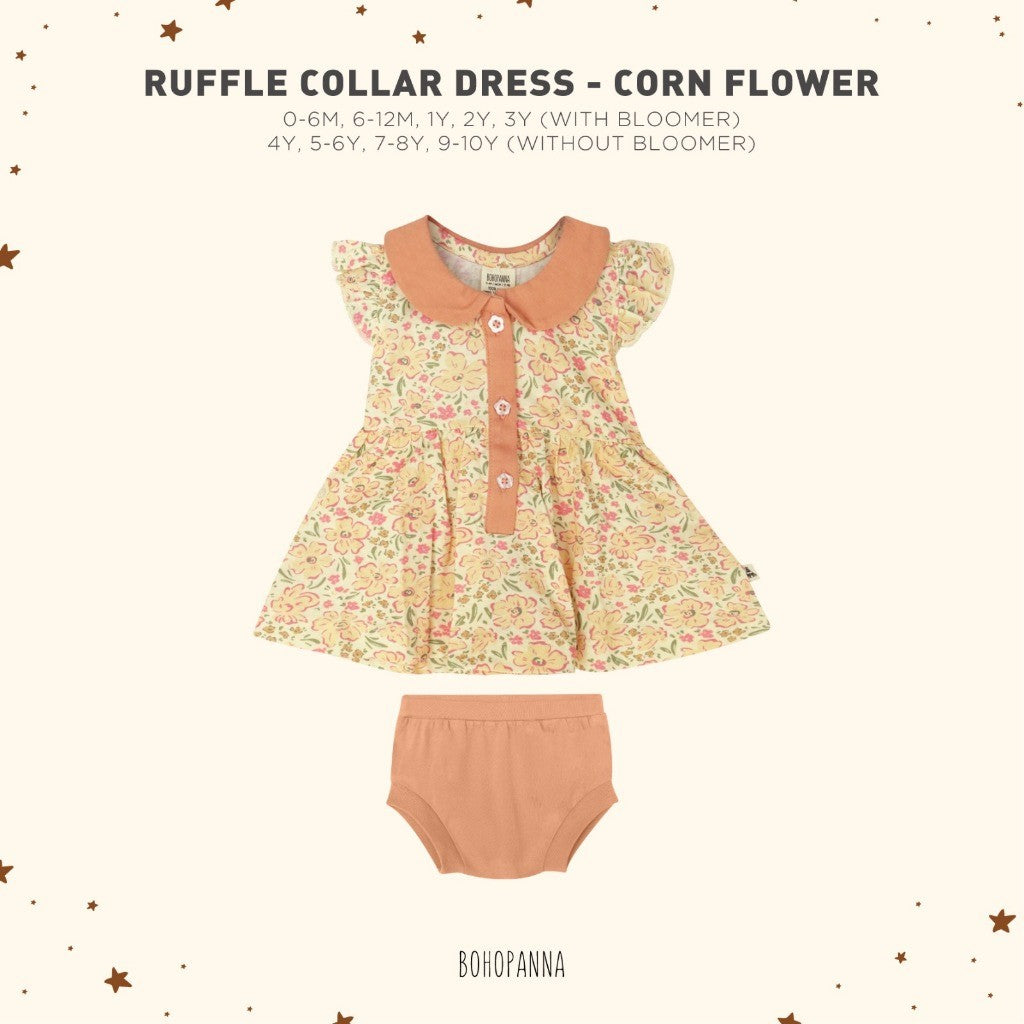 BOHOPANNA - RUFFLE COLLAR DRESS - DRESS ANAK 2573