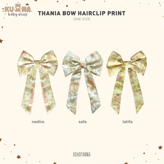 BOHOPANNA - RAYA COLLECTION - THANIA BOW HAIRCLIP PRINT - Pita - Aksesoris Rambut