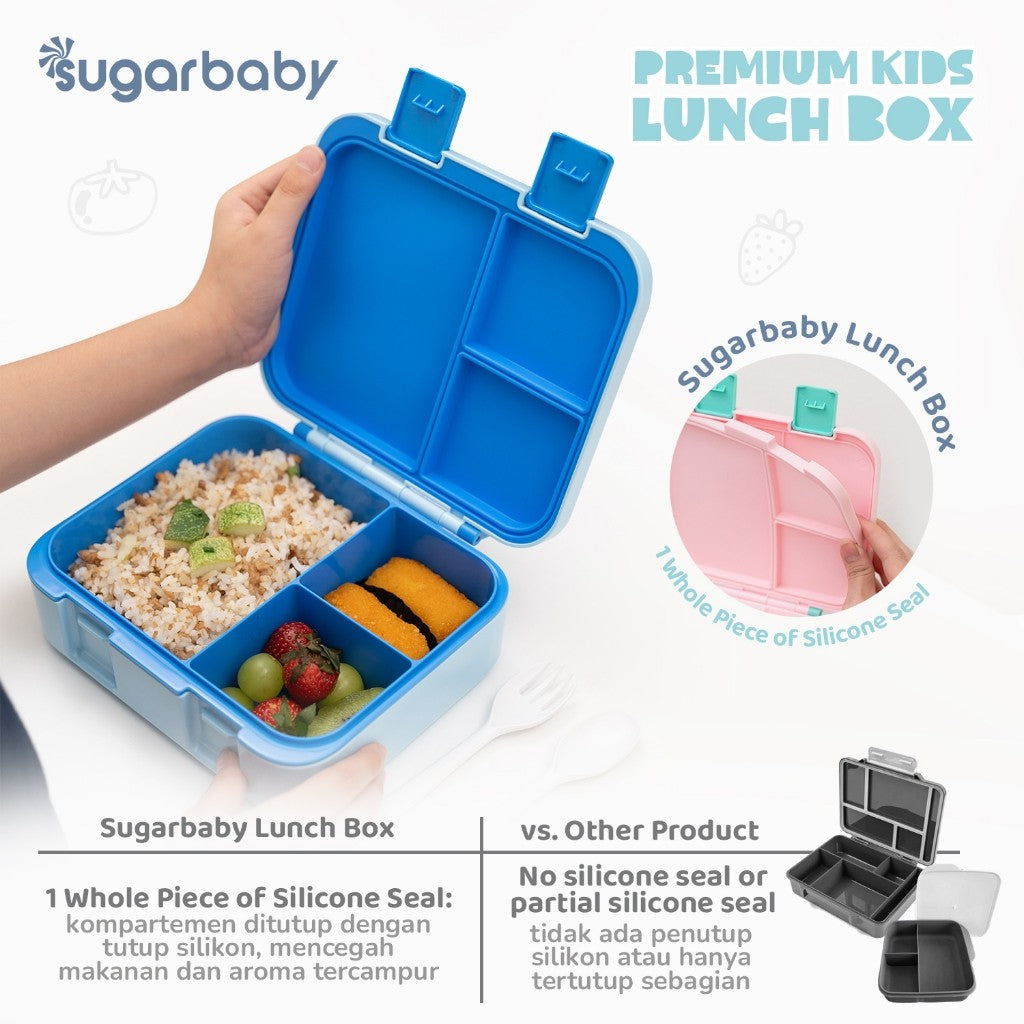 Sugarbaby Premium Kids Lunch Box/Kotak Bekal/Kotak Makan Anak BPA Free