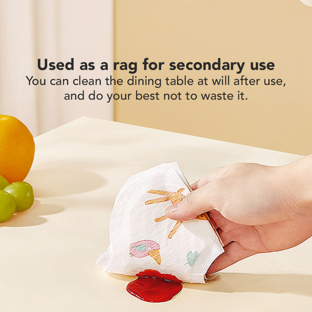 Sakumini Disposable Slabber Saliva Towel Handuk Celemek Tatakan Air Liur Anak