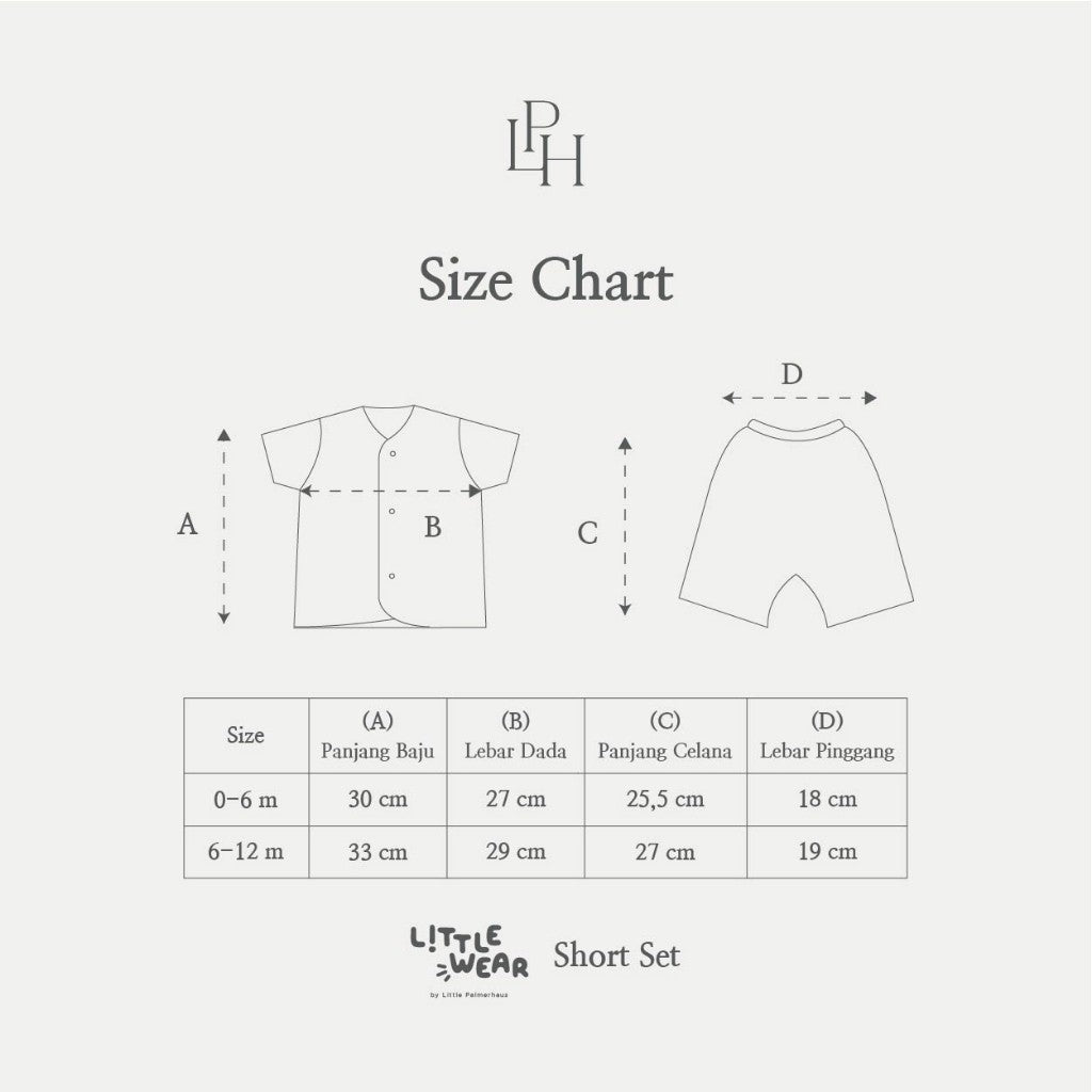 Little Palmerhaus - Little Wear Short Set (Setelan Bayi Lengan Pendek) 36.0