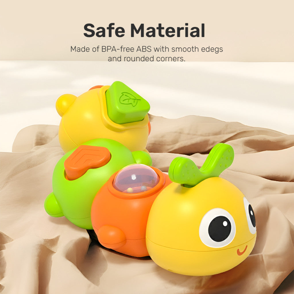 Sakumini Twisty Caterpillar 6in1 Toys Mainan Ulat 360° Edukasi Sensorik Anak Bayi