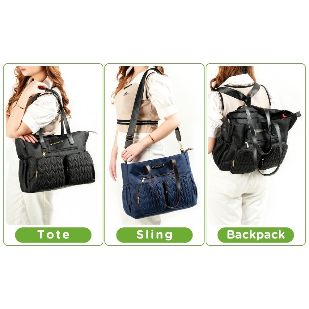 BabyGO Inc Kate Tote Diaper Bag Tas Ibu 3in1 Sling Stroller