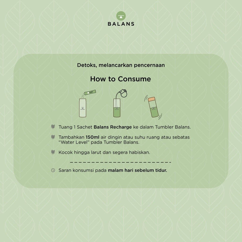 Balans Tube Recharge, Active & Lite Fiber & Probiotic Drink 1 Box Isi 14 Sachet