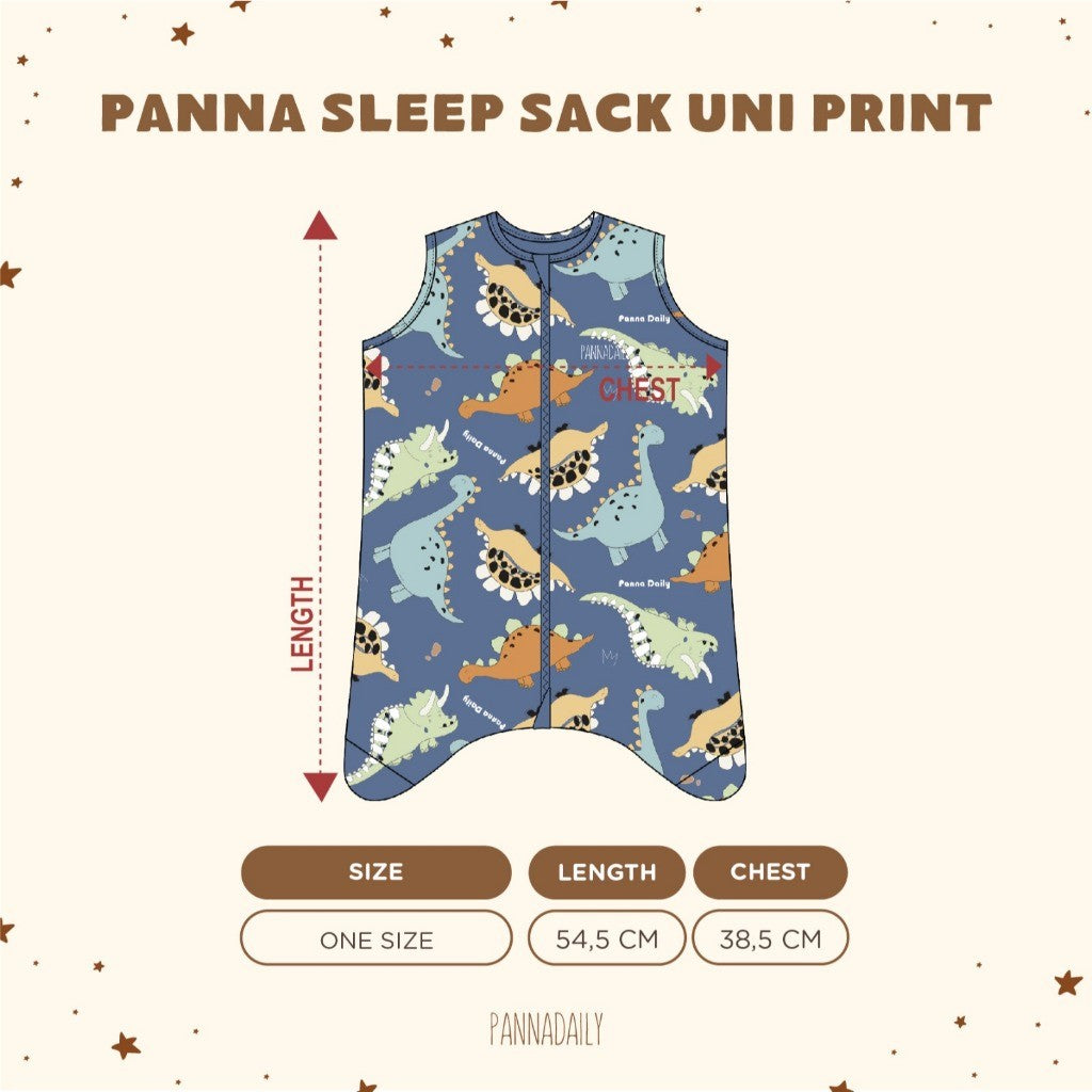 BOHOPANNA - PANNADAILY - SLEEP SACK UNI PRINT - Bedong Bayi - Selimut Bayi