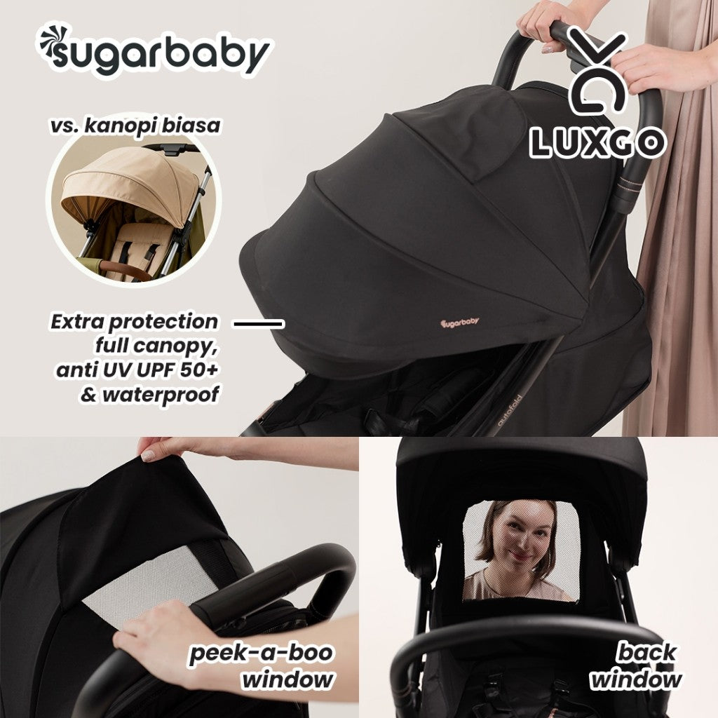 Sugarbaby Stroller LuxGo Kereta Dorong Bayi/Stroller Bayi/Stroller AutoFold BPA Free/Stroller Lipat dan Ringan