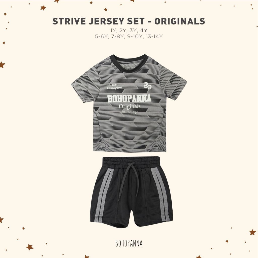 BOHOPANNA - STRIVE JERSEY SET - Setelan Sport Anak