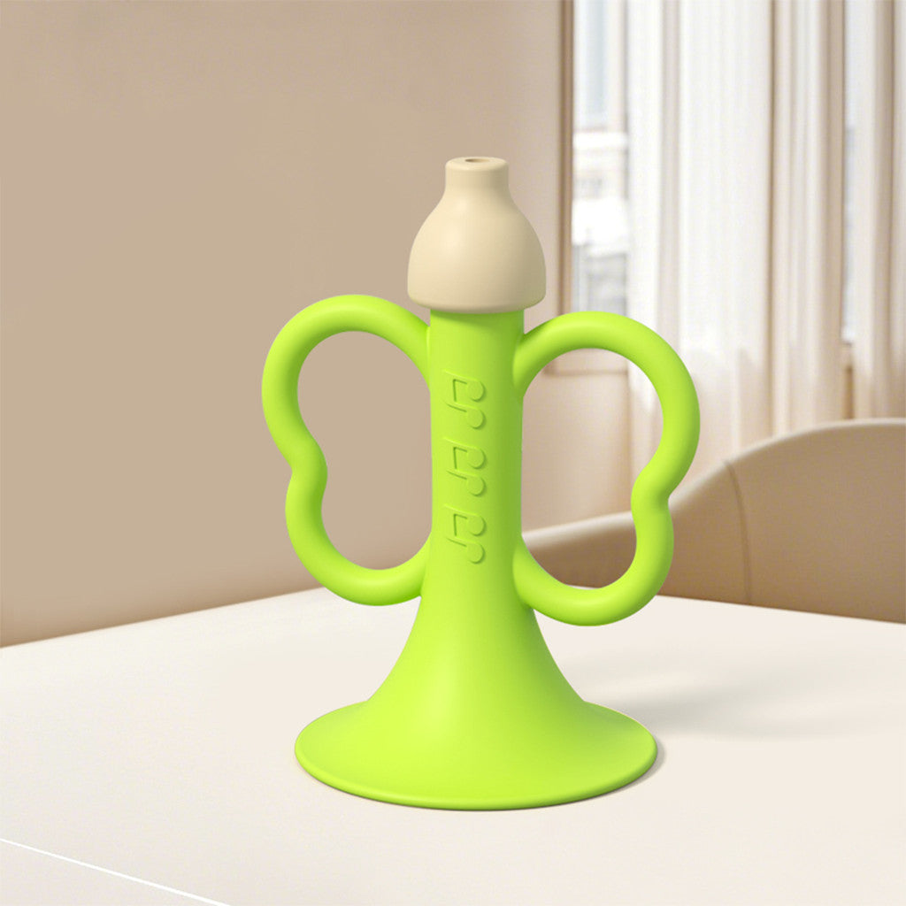 Sakumini Silicone Teether Trumpet Toy Mainan Gigitan Anak Terompet Silikon Bayi BPA Free Terapi Wicara