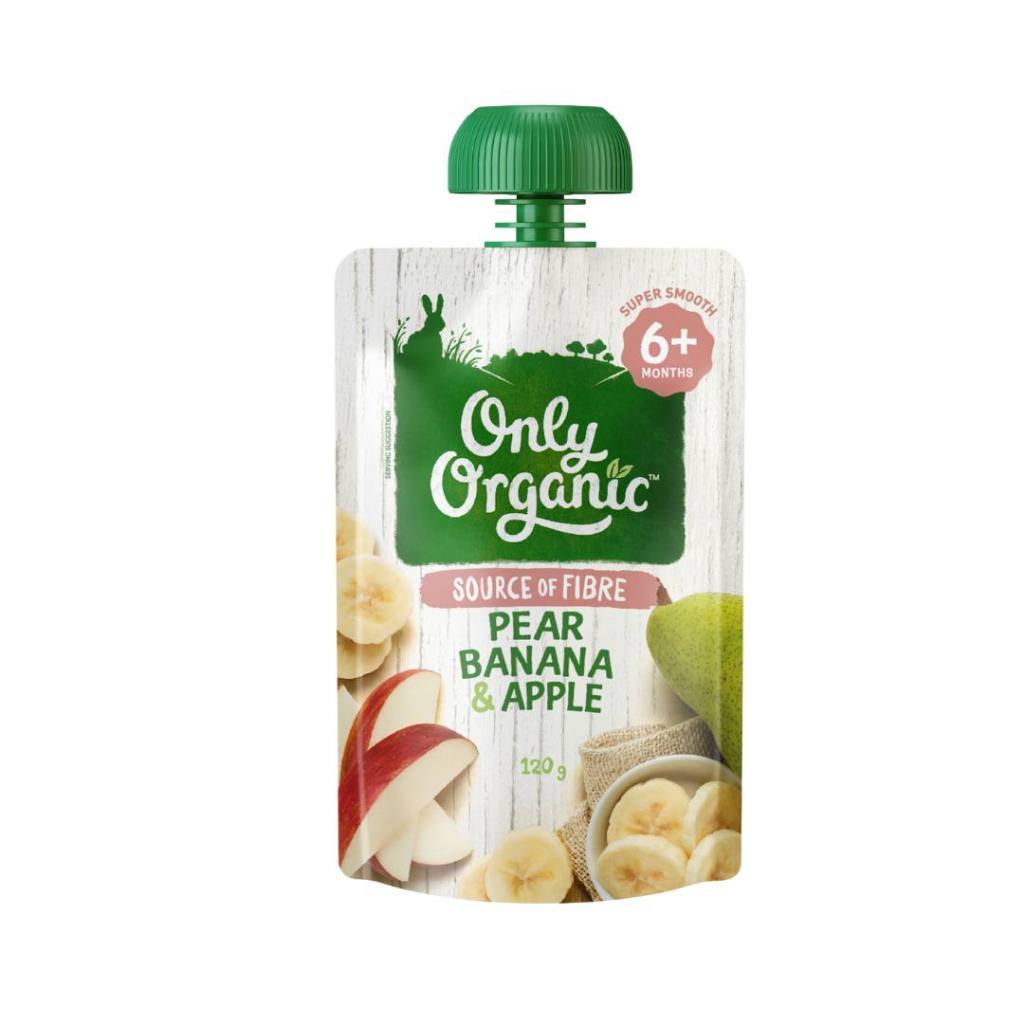 Only Organic Pouch 6m+ 120gr