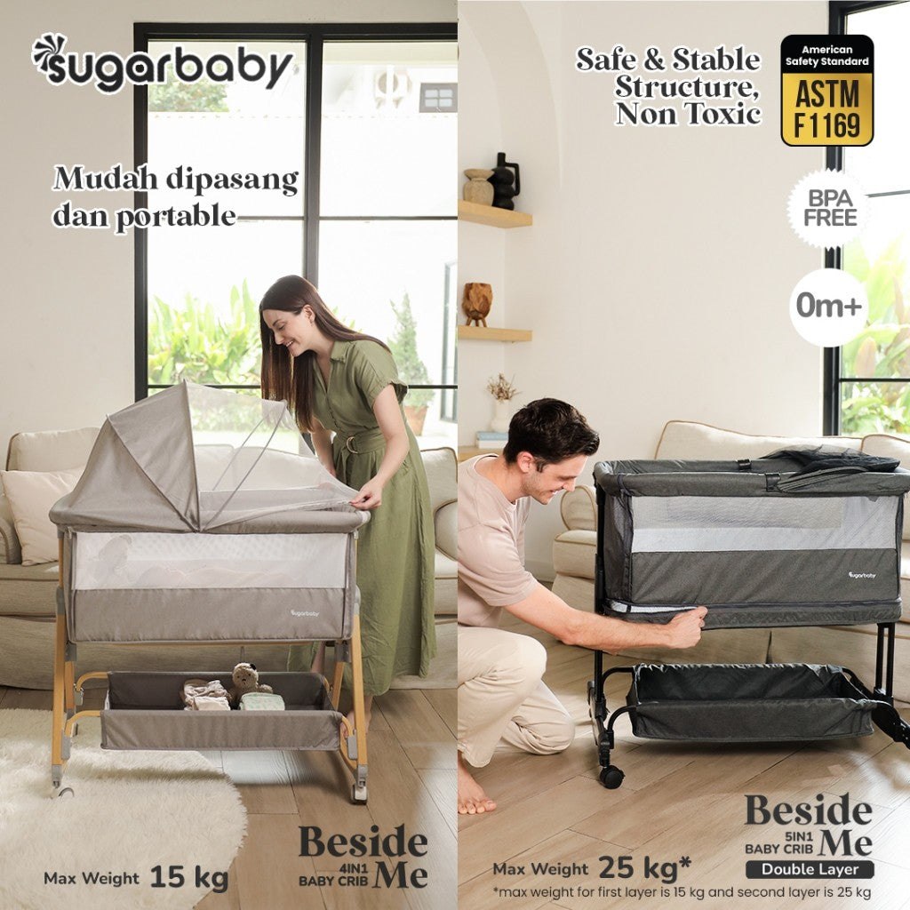 Sugarbaby Sugar Baby Baby Crib 4in1 & 5in1/Tempat Tidur Bayi/Ranjang Tidur Bayi/Box Tidur Anak