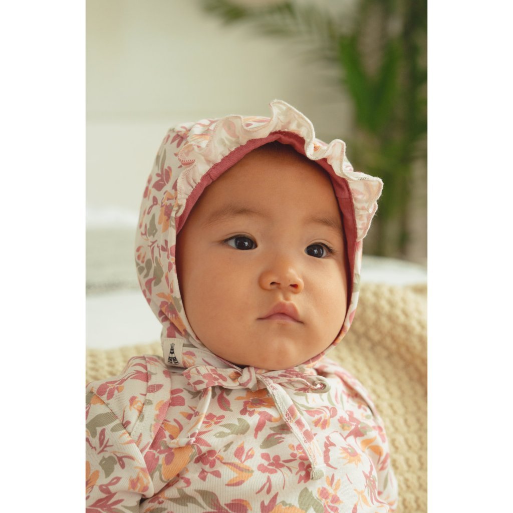 BOHOPANNA - BONNET RUFFLE PRINT 3.0 - TOPI BAYI