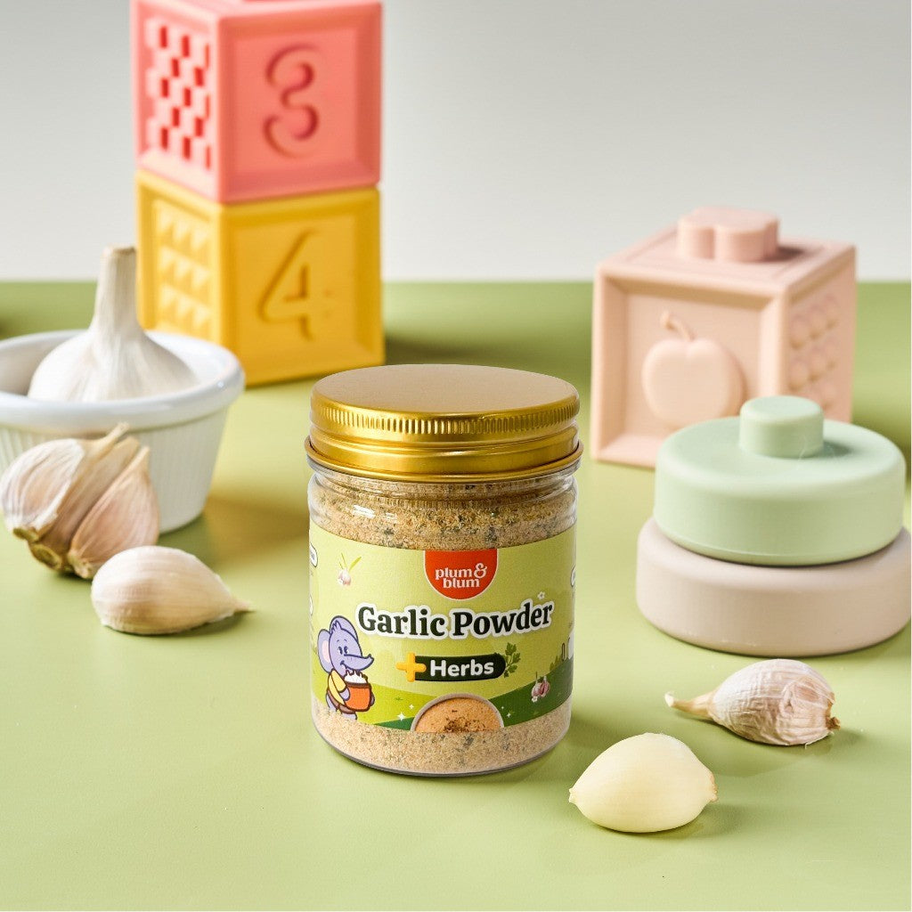 Plum & Blum Lada Putih Himalayan Salt Garlic Powder Bumbu Dapur Mpasi- 1 Botol